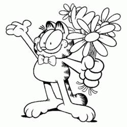 Раскраска: Garfield (мультфильмы) #26248 - Раскраски для печати