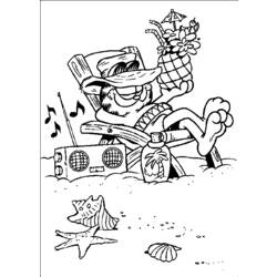 Раскраска: Garfield (мультфильмы) #26256 - Бесплатные раскраски для печати