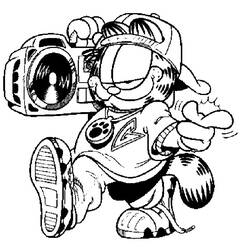Раскраска: Garfield (мультфильмы) #26271 - Бесплатные раскраски для печати