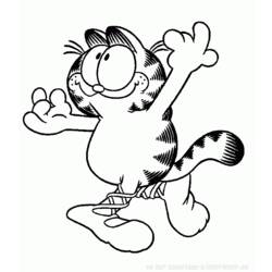 Раскраска: Garfield (мультфильмы) #26272 - Бесплатные раскраски для печати