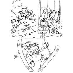 Раскраска: Garfield (мультфильмы) #26289 - Бесплатные раскраски для печати