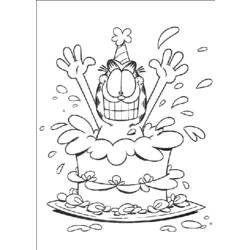 Раскраска: Garfield (мультфильмы) #26292 - Бесплатные раскраски для печати