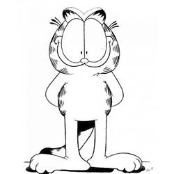 Раскраска: Garfield (мультфильмы) #26296 - Раскраски для печати