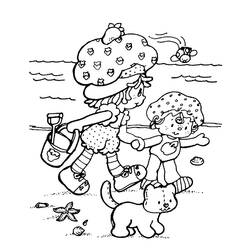 Раскраска: Клубника Шарлотта / Фризинет (мультфильмы) #35533 - Бесплатные раскраски для печати
