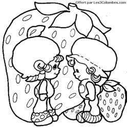 Раскраска: Клубника Шарлотта / Фризинет (мультфильмы) #35643 - Бесплатные раскраски для печати