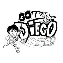 Раскраска: Иди, Диего! (мультфильмы) #48551 - Раскраски для печати