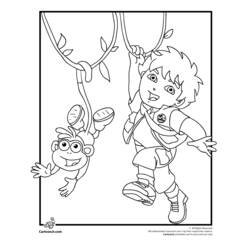 Раскраска: Иди, Диего! (мультфильмы) #48552 - Бесплатные раскраски для печати
