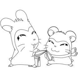 Раскраска: Hamtaro (мультфильмы) #39952 - Бесплатные раскраски для печати