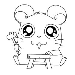 Раскраска: Hamtaro (мультфильмы) #39979 - Бесплатные раскраски для печати