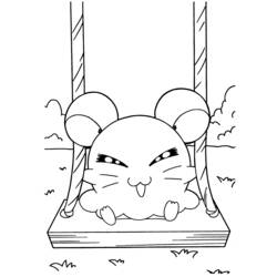 Раскраска: Hamtaro (мультфильмы) #39984 - Бесплатные раскраски для печати