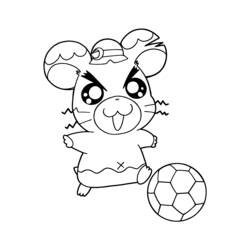 Раскраска: Hamtaro (мультфильмы) #40011 - Бесплатные раскраски для печати