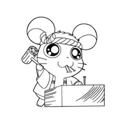 Раскраска: Hamtaro (мультфильмы) #40017 - Бесплатные раскраски для печати