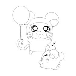 Раскраска: Hamtaro (мультфильмы) #40031 - Бесплатные раскраски для печати