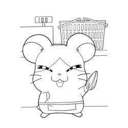 Раскраска: Hamtaro (мультфильмы) #40049 - Бесплатные раскраски для печати