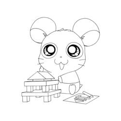 Раскраска: Hamtaro (мультфильмы) #40051 - Бесплатные раскраски для печати