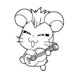 Раскраска: Hamtaro (мультфильмы) #40059 - Бесплатные раскраски для печати