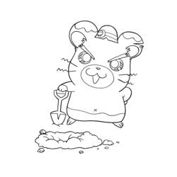 Раскраска: Hamtaro (мультфильмы) #40066 - Бесплатные раскраски для печати