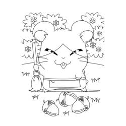 Раскраска: Hamtaro (мультфильмы) #40071 - Бесплатные раскраски для печати