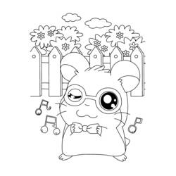 Раскраска: Hamtaro (мультфильмы) #40097 - Бесплатные раскраски для печати