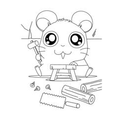 Раскраска: Hamtaro (мультфильмы) #40130 - Бесплатные раскраски для печати