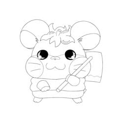 Раскраска: Hamtaro (мультфильмы) #40138 - Бесплатные раскраски для печати