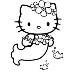 Раскраска: Привет котенок (мультфильмы) #36734 - Раскраски для печати
