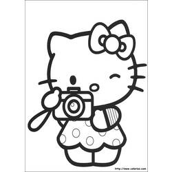 Раскраска: Привет котенок (мультфильмы) #36735 - Бесплатные раскраски для печати