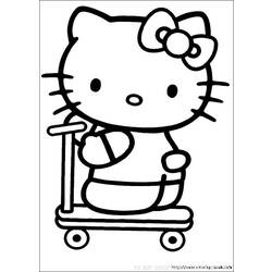 Раскраска: Привет котенок (мультфильмы) #36744 - Бесплатные раскраски для печати