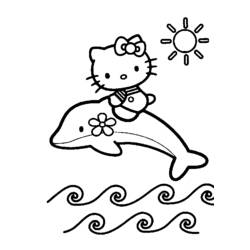 Раскраска: Привет котенок (мультфильмы) #36745 - Бесплатные раскраски для печати