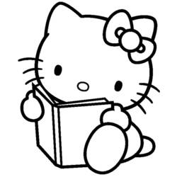 Раскраска: Привет котенок (мультфильмы) #36750 - Бесплатные раскраски для печати