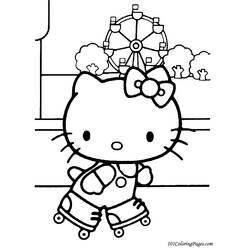 Раскраска: Привет котенок (мультфильмы) #36764 - Бесплатные раскраски для печати