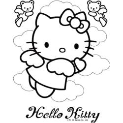 Раскраска: Привет котенок (мультфильмы) #36783 - Бесплатные раскраски для печати