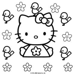 Раскраска: Привет котенок (мультфильмы) #36789 - Бесплатные раскраски для печати