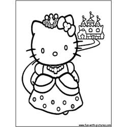 Раскраска: Привет котенок (мультфильмы) #36794 - Раскраски для печати