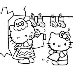 Раскраска: Привет котенок (мультфильмы) #36801 - Бесплатные раскраски для печати