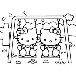 Раскраска: Привет котенок (мультфильмы) #36813 - Бесплатные раскраски для печати