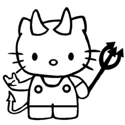 Раскраска: Привет котенок (мультфильмы) #36822 - Бесплатные раскраски для печати