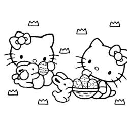 Раскраска: Привет котенок (мультфильмы) #36823 - Раскраски для печати