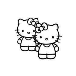Раскраска: Привет котенок (мультфильмы) #36829 - Бесплатные раскраски для печати