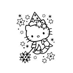 Раскраска: Привет котенок (мультфильмы) #36847 - Бесплатные раскраски для печати