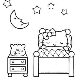 Раскраска: Привет котенок (мультфильмы) #36848 - Бесплатные раскраски для печати