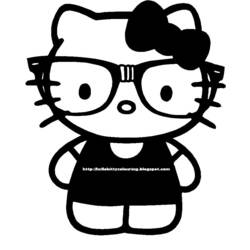 Раскраска: Привет котенок (мультфильмы) #36860 - Бесплатные раскраски для печати