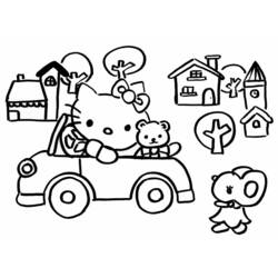 Раскраска: Привет котенок (мультфильмы) #36868 - Бесплатные раскраски для печати