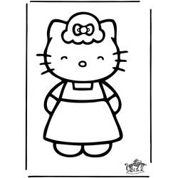 Раскраска: Привет котенок (мультфильмы) #36888 - Бесплатные раскраски для печати