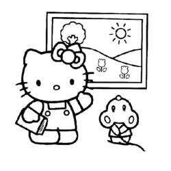 Раскраска: Привет котенок (мультфильмы) #36889 - Бесплатные раскраски для печати