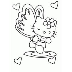 Раскраска: Привет котенок (мультфильмы) #36899 - Бесплатные раскраски для печати