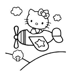 Раскраска: Привет котенок (мультфильмы) #36913 - Бесплатные раскраски для печати