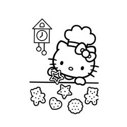 Раскраска: Привет котенок (мультфильмы) #36918 - Бесплатные раскраски для печати