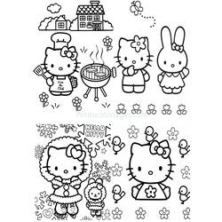 Раскраска: Привет котенок (мультфильмы) #36921 - Бесплатные раскраски для печати