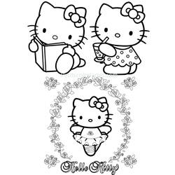 Раскраска: Привет котенок (мультфильмы) #36924 - Бесплатные раскраски для печати